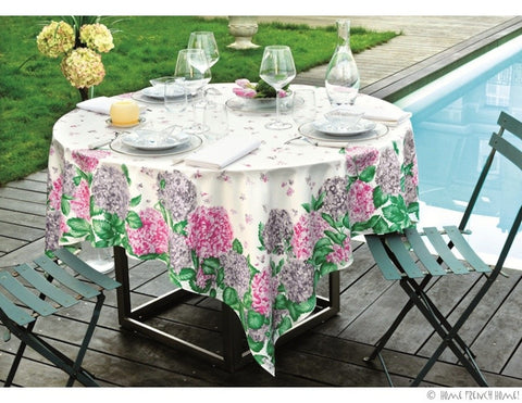 Beauvillé Hydrangeas Tablecloth