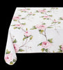 Organza printed tablecloth - Pink climbing roses