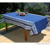 Coated Tablecloth - Avignon Navy Blue