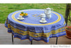 Coated Tablecloth, Round - Avignon Lavender Blue