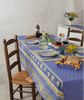 Coated Tablecloth - Avignon Lavender Blue