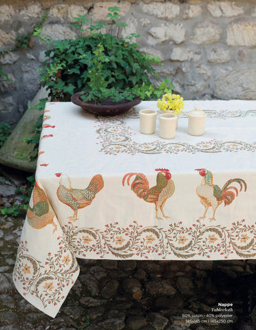 Jacquard Throw - Roosters & Hens